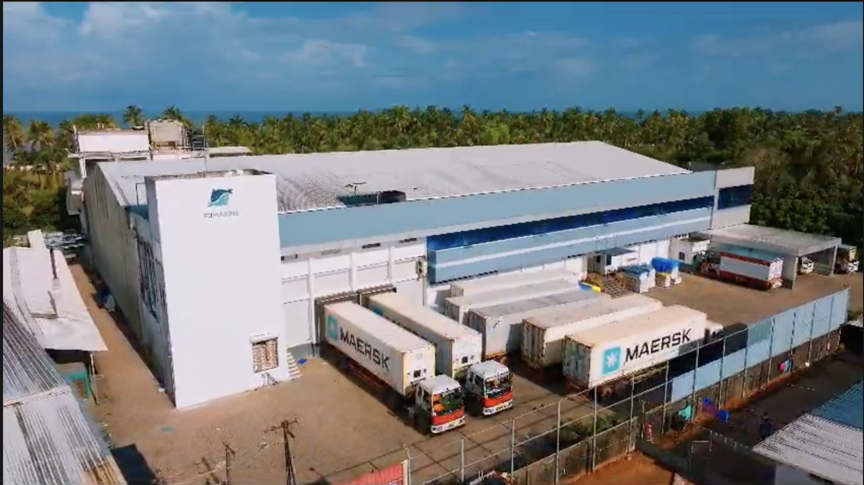 F3 Marine Foods Worldwide facility and container loading area
